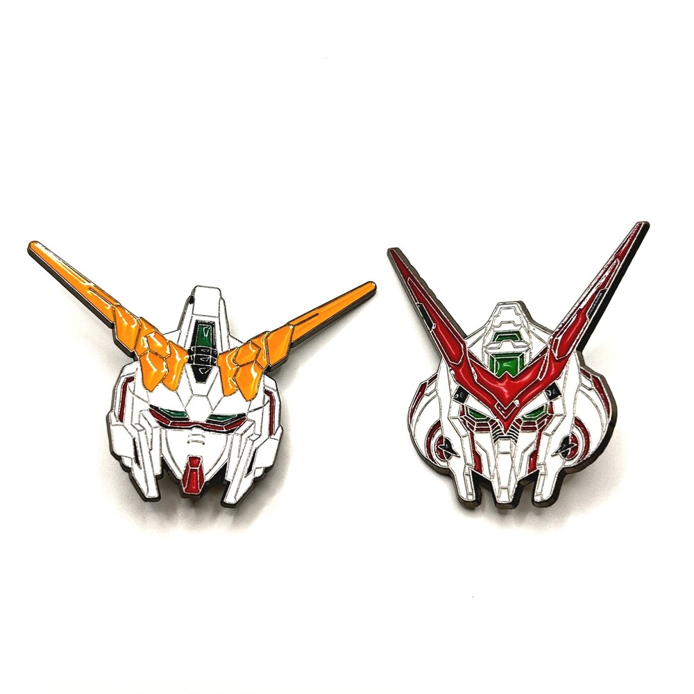 Gundam Enamel Pin Set Unisex OS Multi Color Mecha Robot Anime Gift